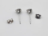 1.12 Cttw Lab Grown Diamonds 14k White Gold 0.8g Stud Earrings Do0726orxde