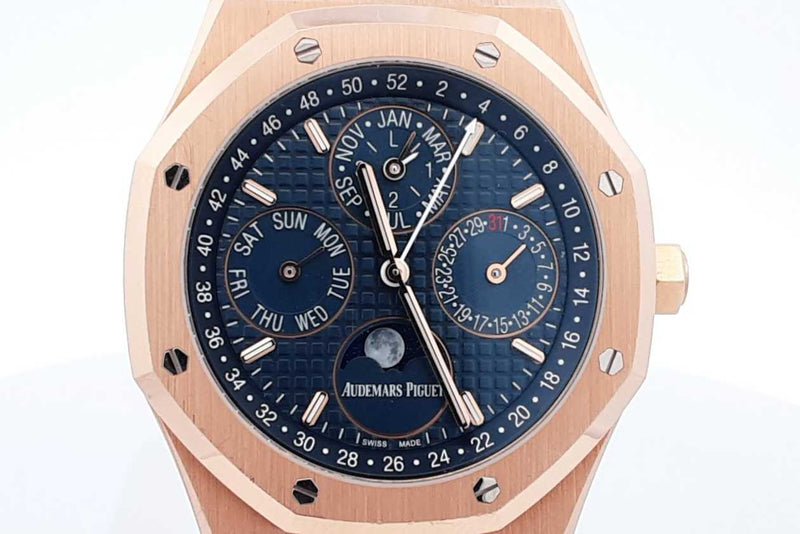 Audemars Piguet Royal Oak Perpetual Calander 18k Gold 41mm Watch Eb0824lxzxxzsa