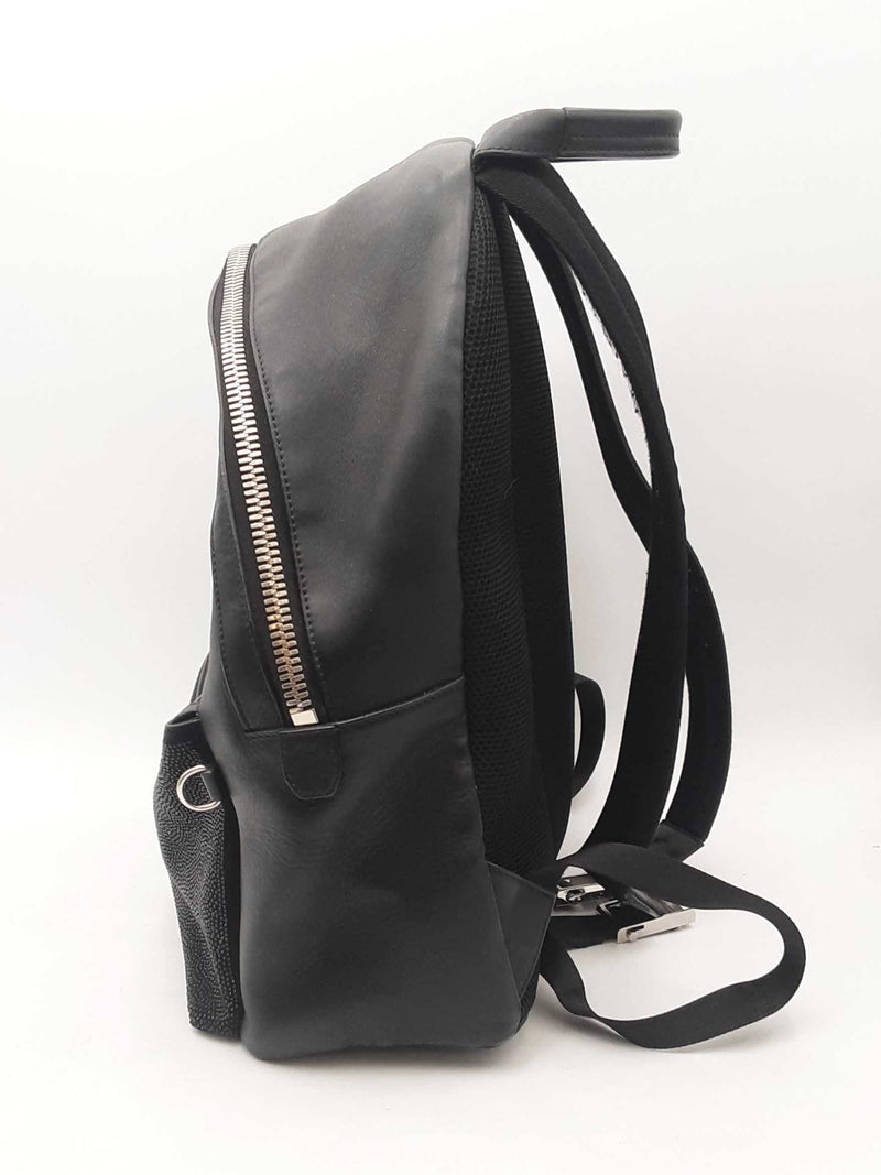 Fendi Karlito Karl Lagerfeld Black Leather Backpack Sd1024orzsa
