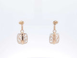 Diamond, Quartz, & 14k Yellow Gold Drop Earrings 4.4 Grams Fw05260olrdu