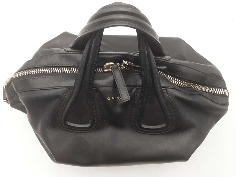 Givenchy Waxy Grained Calfskin Medium Nightingale Black Hand Bag Sd0125wzxsa