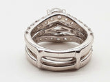 2.16 Cttw Lab Grown Diamonds 14k Wg 8.6g Guard And Ring Size 4.5 Do0226crxde
