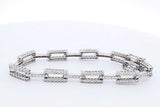 Approx. 5.46ctw Diamond Tennis Bracelet In 14k White Gold 15.6 Grams Eb0924llxz