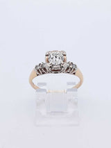 0.57 Cttw Diamond & 14k Yellow Gold Ring Size 5.5 2.3 Grams Fw0222orxdu