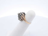 0.64 Ctw Diamond & 14k Yellow Gold Waterfall Ring 4.7 Gram Size 4.25 Fw0725wzxdu