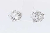 3.02cttw Diamond Stud Earrings In 14k White Gold 2.1 Grams Eb0426cxxzsa