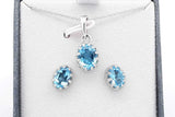 Set Of 5 Gemstone Ensemble Sets In Sterling Silver Eb0925crsa