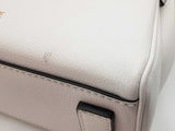 Versace La Medusa Small Top-handle Bag In White Leather Fw0626wrxdu
