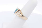 Opal & Cubic Zirconia Ring In 14k Yellow Gold 6.7 Grams Size 6.5 Eb1024oxzsa