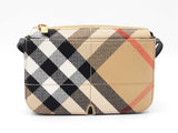 Burberry Snip Crossbody Bag In Check Jacquard Canvas Fw0626pxzdu