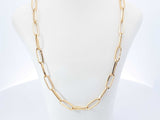 18k Yellow Gold Paperclip Link Chain Necklace 3 Grams 18 Inch Fw0826oprdu