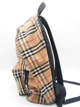 Burberry Jett Tan Check Nylon Backpack Do0724pxzde