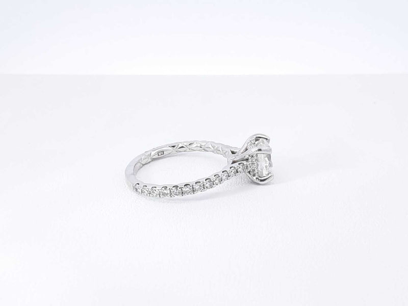 A. Jaffe 2.02 Cttw Diamond & 14k White Gold Ring 3.2 Grams Size 5.75 Fwworxdu