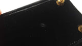 Fendi Push-lock Box Satchel In Black Velvet Fw0926cxzdu