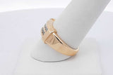 0.14cttw Diamond Ring In 10k Yellow Gold 3.7 Grams Size 8.5 Eb0926lrxsa