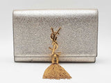 Yves Saint Laurent Kate Small Tassel Bag In Gold Metallic Leather Fw1225rxzdu