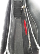 Valentino Garavani Rockstud Black Leather Crossbody Bag Eb0826rxzsa