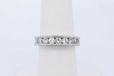 0.78cttw Diamond Ring In 14k White Gold 4.9 Grams Size 6 Eb0926rrxde