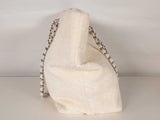 Tory Burch Ella Terry Chain Cream Cloth Cotton Tote Bag Sd0326lzxde
