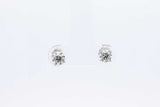 0.66cttw Diamond Stud Earrings In 10k White Gold 0.7 Grams Eb0626wxzdu
