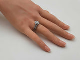 0.70 Cttw Diamond & 14k Gold Double Halo Bridal Set 5.5 Grams Size 5 Fw0326poxdu