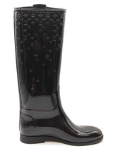 Louis Vuitton Embossed Monogram Drop Rubber Boots Size 40 Eb1225pxzde