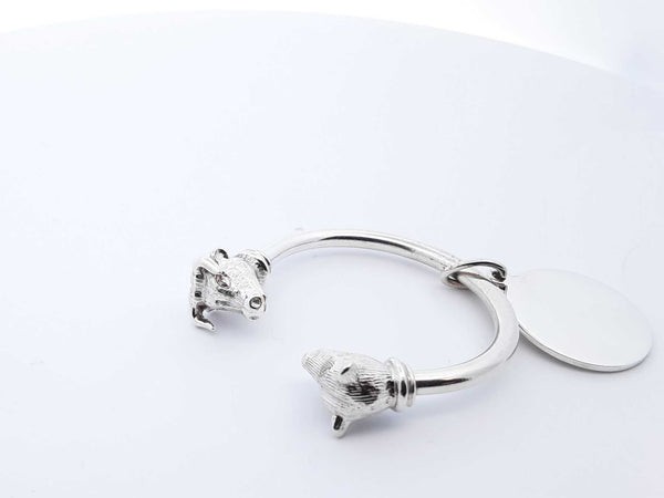 Tiffany & Co Sterling Silver Bull And Bear Key Ring Lhoxzde 144020009025