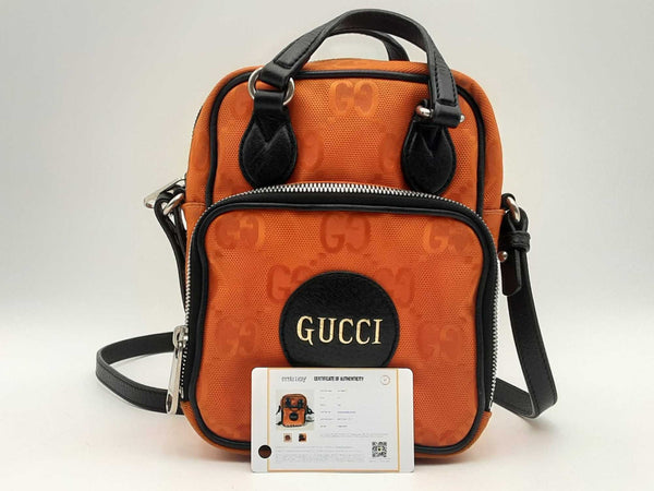 Gucci Off The Grid Nylon Orange Handbag Aa1025przsa
