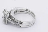 1.70cttw Diamond Ring In 14k White Gold Ring 8.5 Grams Size 7 Eb0925irzsa