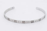 Gucci Icon 18k White Gold Cuff Bracelet 9.2 Grams Gucci Size 16 Eb0226erxsa