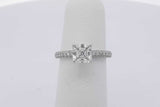 1.12ctw Asscher Cut Diamond Ring In 14k White Gold 2.6 Grams Size 4 Eb0525lpzxsa