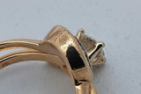 0.66cttw Diamond Wedding Set In 14k Yellow Gold 4.9 Grams Size 7.5 Eb0626rrxsa