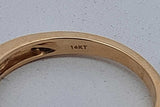 0.14cttw Diamond Band Ring In 14k Yellow Gold 3.1 Grams Size 7 Eb0726oxzsa