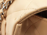 Chanel Classic Single Flap Jumbo Beige Quilted Leather Shoulder Bag Do0125rxzxde
