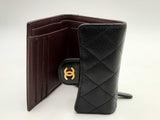 Chanel Quilted Caviar Compact Flap Wallet Aa1024rxzsa