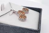 Set Of 5 Gemstone Ensemble Sets In Sterling Silver Eb0925crsa
