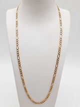 14k Yellow Gold 13.7g Figaro Chain 23 In Do0824pixde