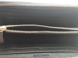 Roberto Cavalli Black Leather Zip Wallet Black Wallet
