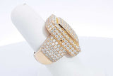 Approx. 6.44ctw Diamond Ring In 14k Yellow Gold 16.3 Grams Size 7 Eb0524orxzsa