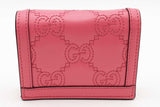 Gucci Gg Matelasse Pink Leather Wallet Eb0726lorsa