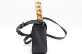 Versace La Medusa Black Leather Top Handle Bag Eb0826pxzde