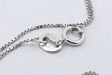 0.3cttw Diamond 14k White Gold Triangle Pendant Necklace 2.9g 21 In Eb0726olrsa