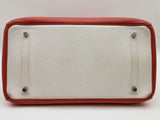 Hermes Birkin 35 Red Clemence White Interior Palladium Handbag Do0925lxzxzde