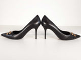 Versace Tribute Studded Medusa Leather Pumps Size 9 Sd0126lzxde
