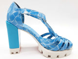 Christian Louboutin Meduzette Lug 100 Blue Heel Size 37 Do0824lwzde