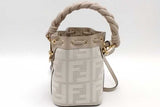 Fendi Mini Mon Tresor Embroidered Canvas Bucket Bag Eb1026cxzsa