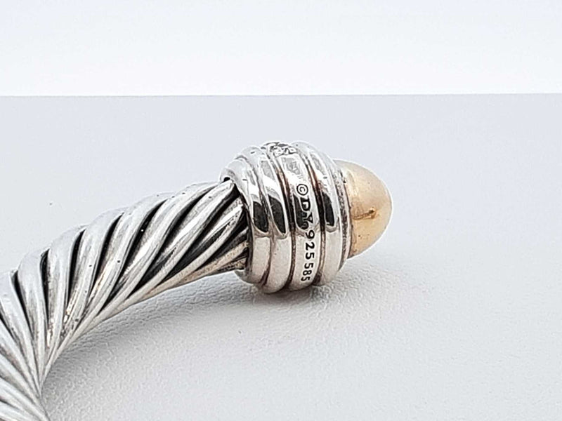 David Yurman Classic Cable Bracelet In Sterling 44.5 Grams 7 Inch Fw1025rxzdu