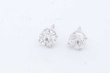 2.0cttw Diamond Stud Screwback Earrings In 14k White Gold 1.5 Grams Eb0826oxxzde