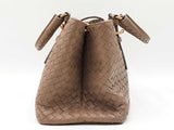 Bottega Veneta Small Roma Shoulder Bag In Taupe Intrecciato Leather Fw1225irxdu