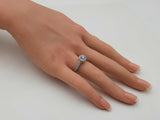 0.85 Cttw Diamond & 14k White Gold Halo Engagement Ring 3.9g Size 6 Fw0326prxdu